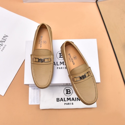 Replica Balmain Leather Shoes For Men #1230269, $80.00 USD, [ITEM#1230269], Replica Balmain Leather Shoes outlet from China