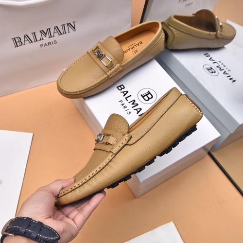 Replica Balmain Leather Shoes For Men #1230269 $80.00 USD for Wholesale