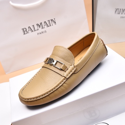 Replica Balmain Leather Shoes For Men #1230269 $80.00 USD for Wholesale