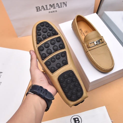 Replica Balmain Leather Shoes For Men #1230269 $80.00 USD for Wholesale