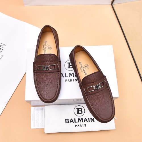 Replica Balmain Leather Shoes For Men #1230270, $80.00 USD, [ITEM#1230270], Replica Balmain Leather Shoes outlet from China