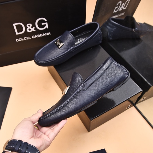 Replica Dolce & Gabbana D&G Leather Shoes For Men #1230284 $80.00 USD for Wholesale