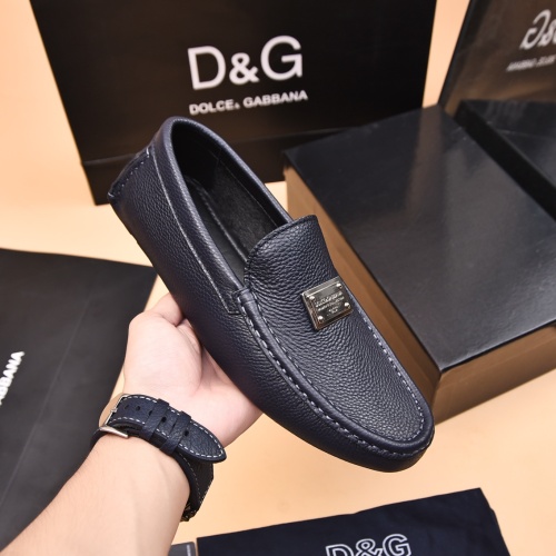 Replica Dolce & Gabbana D&G Leather Shoes For Men #1230284 $80.00 USD for Wholesale