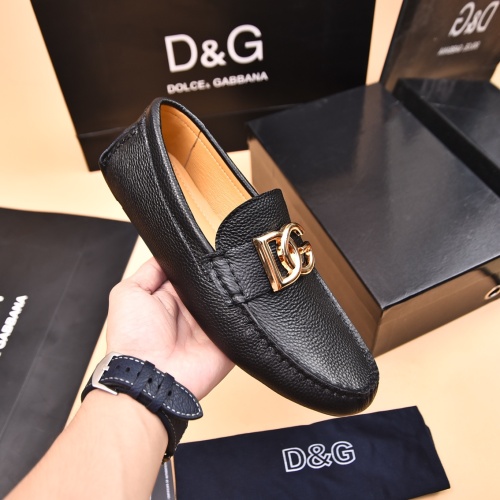 Replica Dolce & Gabbana D&G Leather Shoes For Men #1230291 $80.00 USD for Wholesale