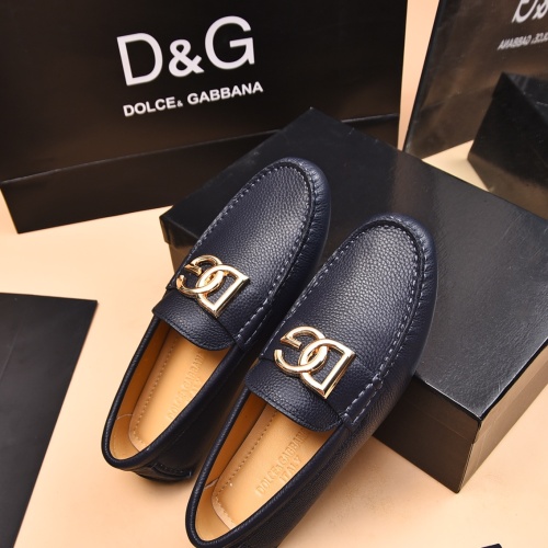 Replica Dolce & Gabbana D&G Leather Shoes For Men #1230292 $80.00 USD for Wholesale