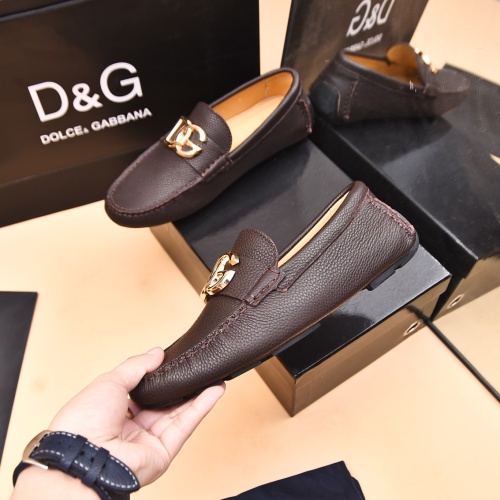 Replica Dolce & Gabbana D&G Leather Shoes For Men #1230293 $80.00 USD for Wholesale