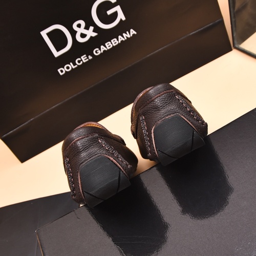 Replica Dolce & Gabbana D&G Leather Shoes For Men #1230293 $80.00 USD for Wholesale