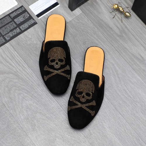 Replica Philipp Plein PP Slippers For Men #1230348, $72.00 USD, [ITEM#1230348], Replica Philipp Plein PP Slippers outlet from China