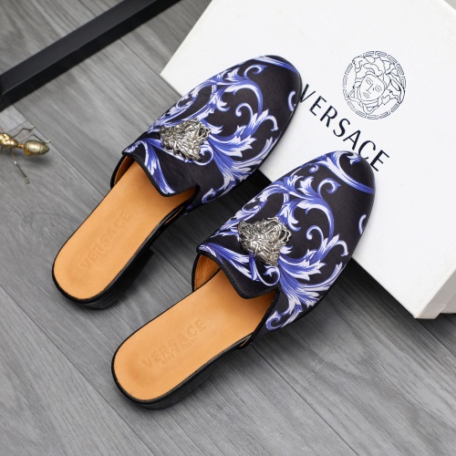 Replica Versace Slippers For Men #1230353 $72.00 USD for Wholesale