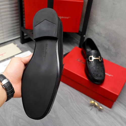 Replica Salvatore Ferragamo Leather Shoes For Men #1230369 $82.00 USD for Wholesale