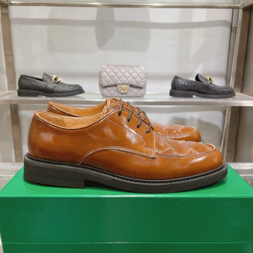 Replica Bottega Veneta BV Leather Shoes For Men #1230515 $150.00 USD for Wholesale