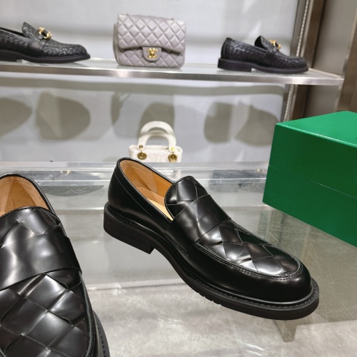 Replica Bottega Veneta BV Leather Shoes For Men #1230519 $150.00 USD for Wholesale