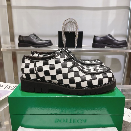 Replica Bottega Veneta BV Leather Shoes For Men #1230525 $150.00 USD for Wholesale