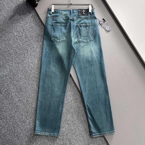 Replica Chrome Hearts Jeans For Men #1230675 $80.00 USD for Wholesale