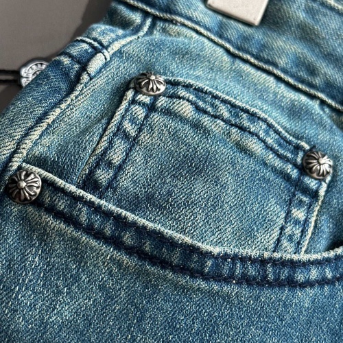 Replica Chrome Hearts Jeans For Men #1230675 $80.00 USD for Wholesale