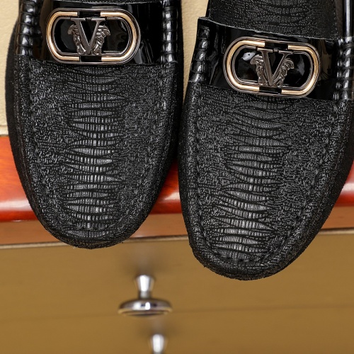 Replica Versace Leather Shoes For Men #1230702 $68.00 USD for Wholesale