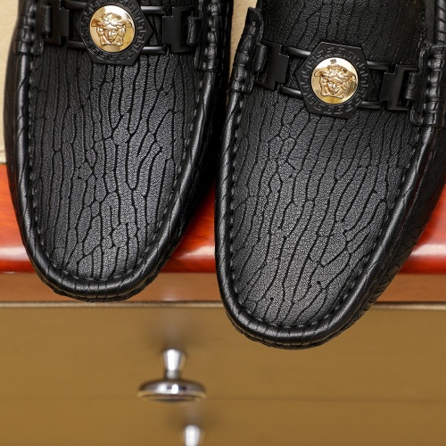 Replica Versace Leather Shoes For Men #1230703 $68.00 USD for Wholesale