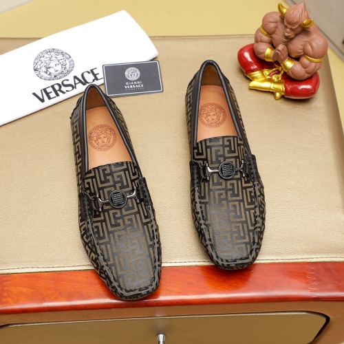 Replica Versace Leather Shoes For Men #1230704, $68.00 USD, [ITEM#1230704], Replica Versace Leather Shoes outlet from China