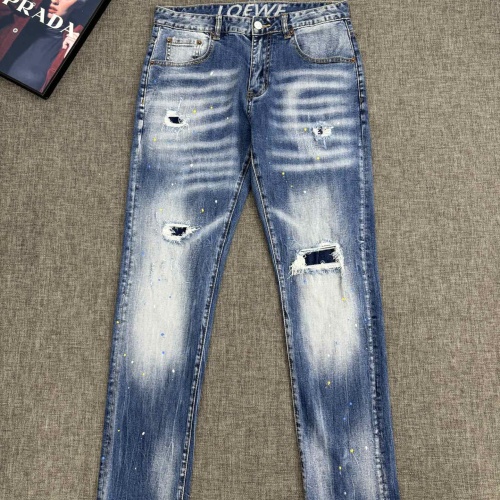 Replica LOEWE Jeans For Men #1230713 $85.00 USD for Wholesale