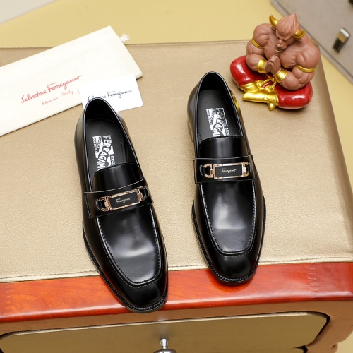 Replica Salvatore Ferragamo Leather Shoes For Men #1230741, $85.00 USD, [ITEM#1230741], Replica Salvatore Ferragamo Leather Shoes outlet from China