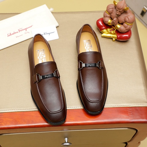 Replica Salvatore Ferragamo Leather Shoes For Men #1230742, $85.00 USD, [ITEM#1230742], Replica Salvatore Ferragamo Leather Shoes outlet from China