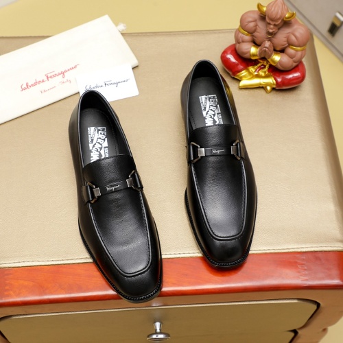 Replica Salvatore Ferragamo Leather Shoes For Men #1230743, $85.00 USD, [ITEM#1230743], Replica Salvatore Ferragamo Leather Shoes outlet from China