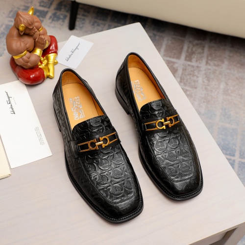 Replica Salvatore Ferragamo Leather Shoes For Men #1230745, $85.00 USD, [ITEM#1230745], Replica Salvatore Ferragamo Leather Shoes outlet from China