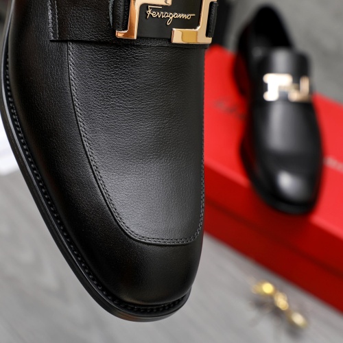 Replica Salvatore Ferragamo Leather Shoes For Men #1230816 $82.00 USD for Wholesale