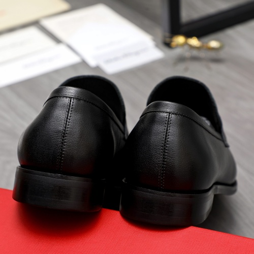 Replica Salvatore Ferragamo Leather Shoes For Men #1230816 $82.00 USD for Wholesale