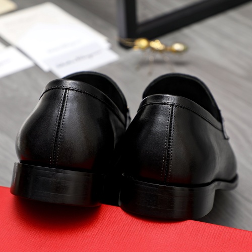 Replica Salvatore Ferragamo Leather Shoes For Men #1230851 $82.00 USD for Wholesale