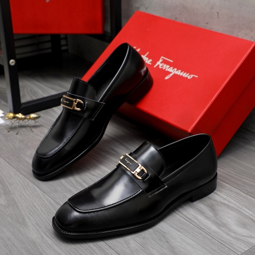 Replica Salvatore Ferragamo Leather Shoes For Men #1230853, $82.00 USD, [ITEM#1230853], Replica Salvatore Ferragamo Leather Shoes outlet from China