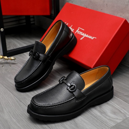 Replica Salvatore Ferragamo Leather Shoes For Men #1230855, $88.00 USD, [ITEM#1230855], Replica Salvatore Ferragamo Leather Shoes outlet from China