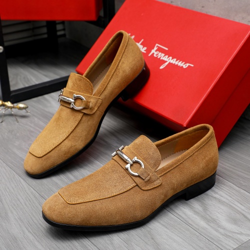 Replica Salvatore Ferragamo Leather Shoes For Men #1230899, $102.00 USD, [ITEM#1230899], Replica Salvatore Ferragamo Leather Shoes outlet from China