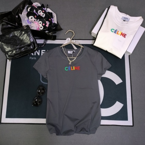 Replica Celine T-Shirts Short Sleeved For Women #1231022, $32.00 USD, [ITEM#1231022], Replica Celine T-Shirts outlet from China