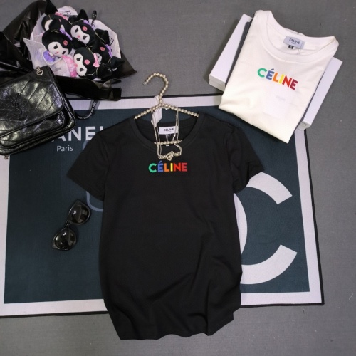 Replica Celine T-Shirts Short Sleeved For Women #1231023, $32.00 USD, [ITEM#1231023], Replica Celine T-Shirts outlet from China