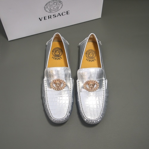 Replica Versace Leather Shoes For Men #1231689, $68.00 USD, [ITEM#1231689], Replica Versace Leather Shoes outlet from China