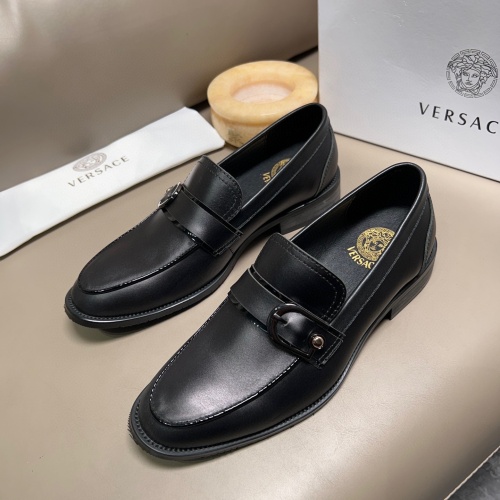 Replica Versace Leather Shoes For Men #1231690, $76.00 USD, [ITEM#1231690], Replica Versace Leather Shoes outlet from China