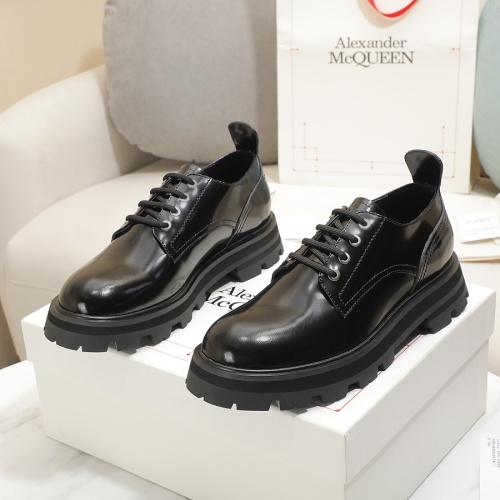 Replica Alexander McQueen Leather Shoes For Women #1231770, $105.00 USD, [ITEM#1231770], Replica Alexander McQueen Leather Shoes outlet from China