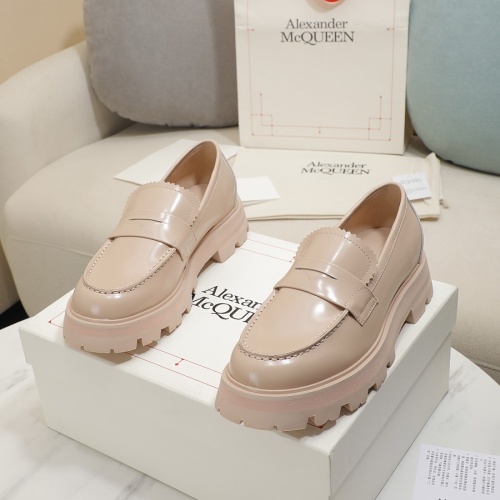 Replica Alexander McQueen Leather Shoes For Women #1231772, $105.00 USD, [ITEM#1231772], Replica Alexander McQueen Leather Shoes outlet from China