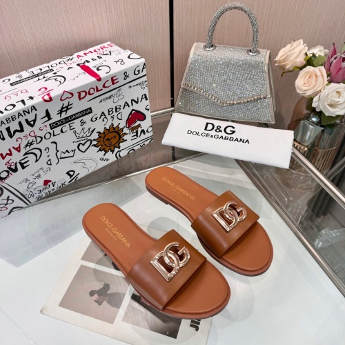 Replica Dolce &amp; Gabbana D&amp;G Slippers For Women #1232330, $82.00 USD, [ITEM#1232330], Replica Dolce &amp; Gabbana D&amp;G Slippers outlet from China