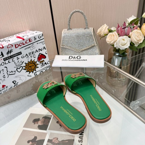 Replica Dolce & Gabbana D&G Slippers For Women #1232337 $82.00 USD for Wholesale