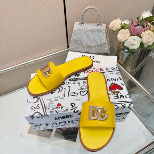 Replica Dolce &amp; Gabbana D&amp;G Slippers For Women #1232338, $82.00 USD, [ITEM#1232338], Replica Dolce &amp; Gabbana D&amp;G Slippers outlet from China