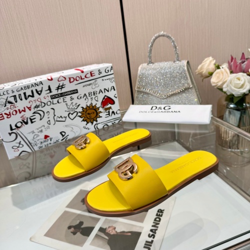 Replica Dolce & Gabbana D&G Slippers For Women #1232338 $82.00 USD for Wholesale