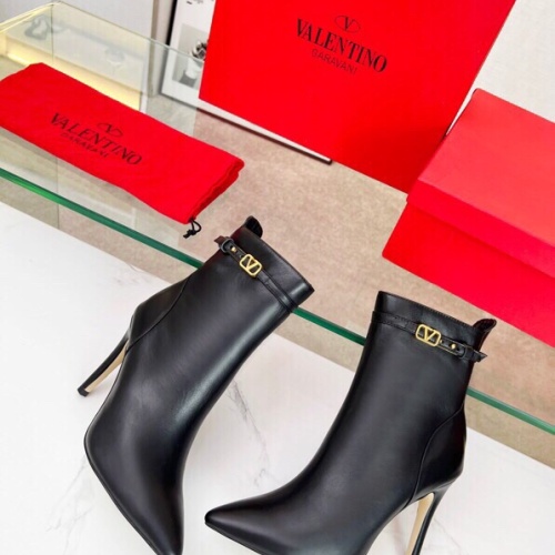 Replica Valentino Boots For Women #1232408 $100.00 USD for Wholesale