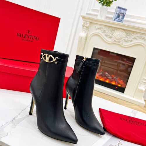 Replica Valentino Boots For Women #1232409 $100.00 USD for Wholesale