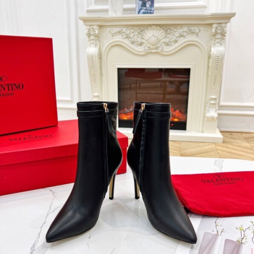 Replica Valentino Boots For Women #1232409 $100.00 USD for Wholesale