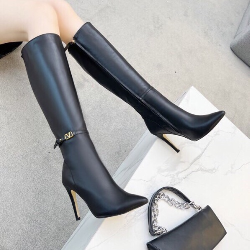 Replica Valentino Boots For Women #1232412 $132.00 USD for Wholesale