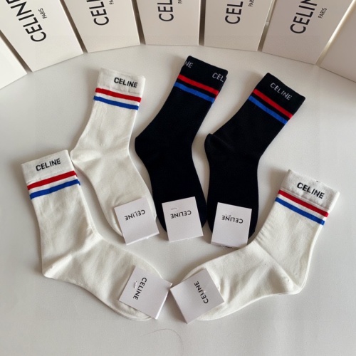 Replica Celine Socks #1232956 $29.00 USD for Wholesale