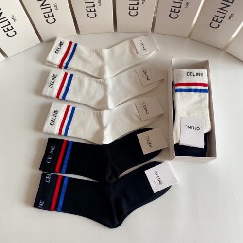 Replica Celine Socks #1232956 $29.00 USD for Wholesale