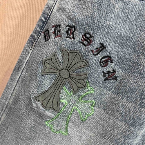 Replica Chrome Hearts Jeans For Men #1233417 $82.00 USD for Wholesale